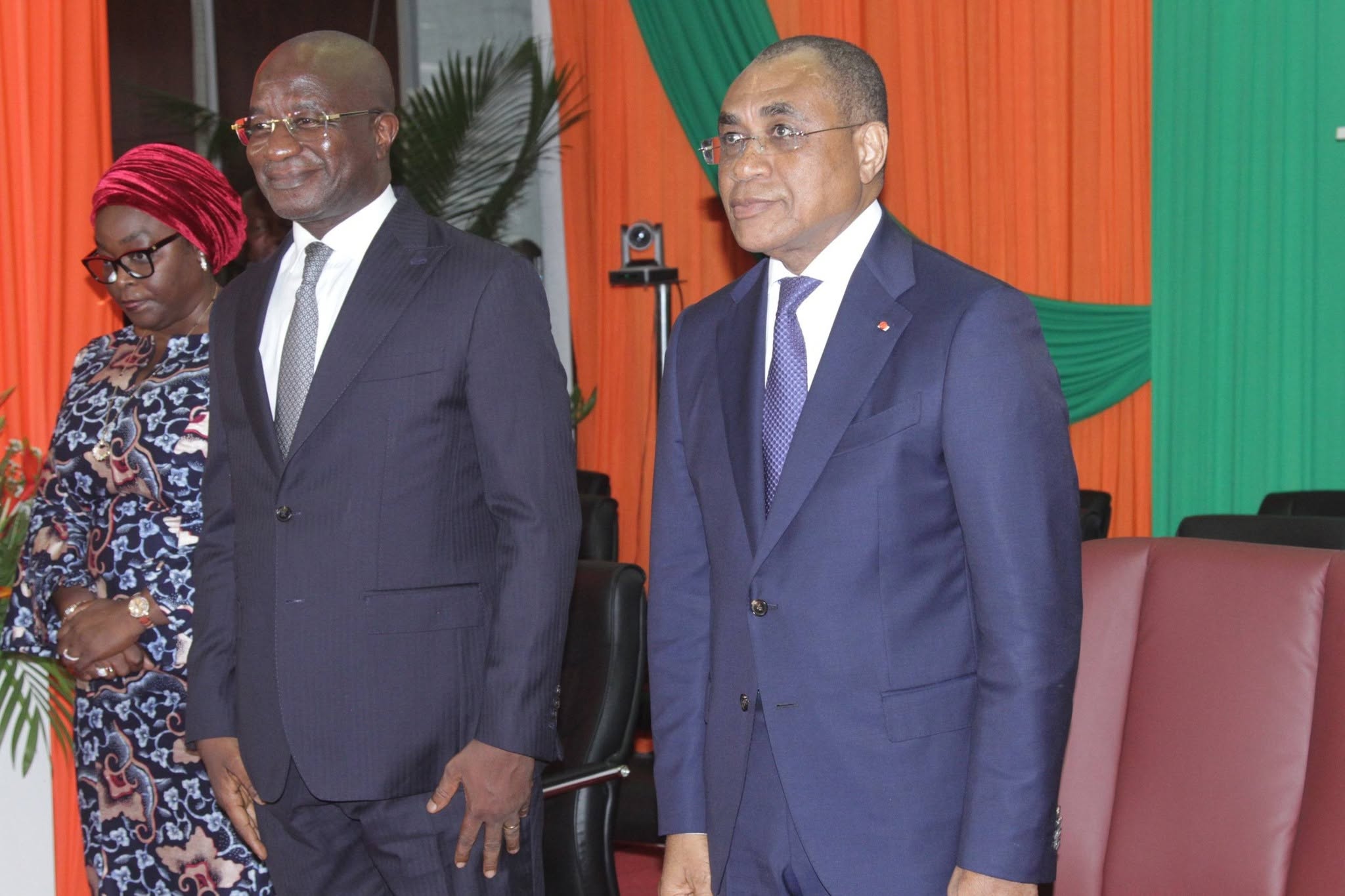 CEREMONIE OFFICIELLE DE PRESENTATION DE VOEUX AU MINISTRE ADAMA COULIBALY LA DAF PRESENTE